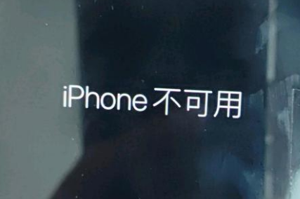 什运乡苹果服务网点分享锁屏界面显示“iPhone 不可用”如何解决 